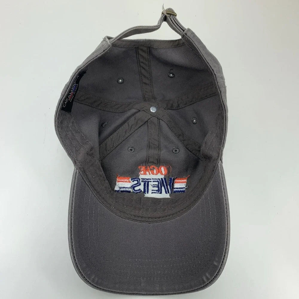 OG&E Vets Hat Gray Adjustable Strapback OSFM Adult Cap America Red White Blue